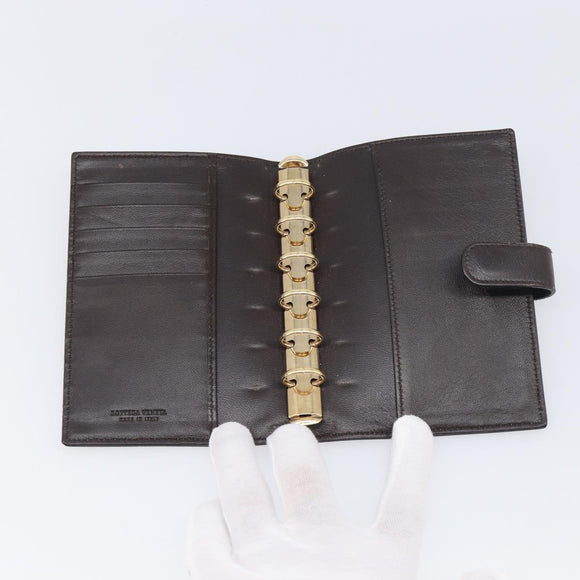 BOTTEGA VENETA INTRECCIATO Day Planner Cover Leather Brown 200901 Auth 200164A