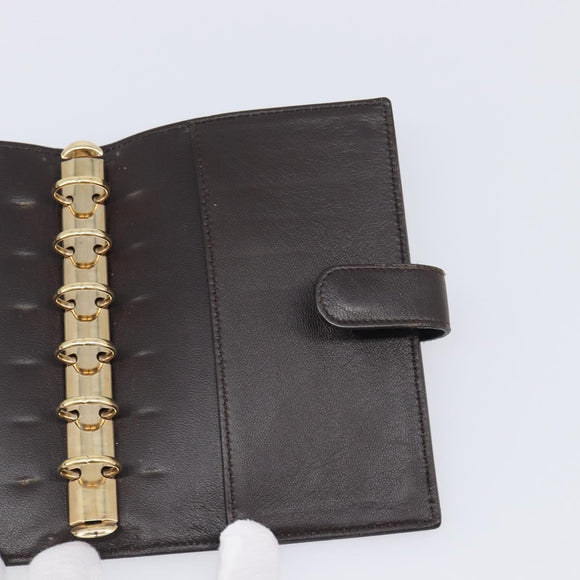 BOTTEGA VENETA INTRECCIATO Day Planner Cover Leather Brown 200901 Auth 200164A