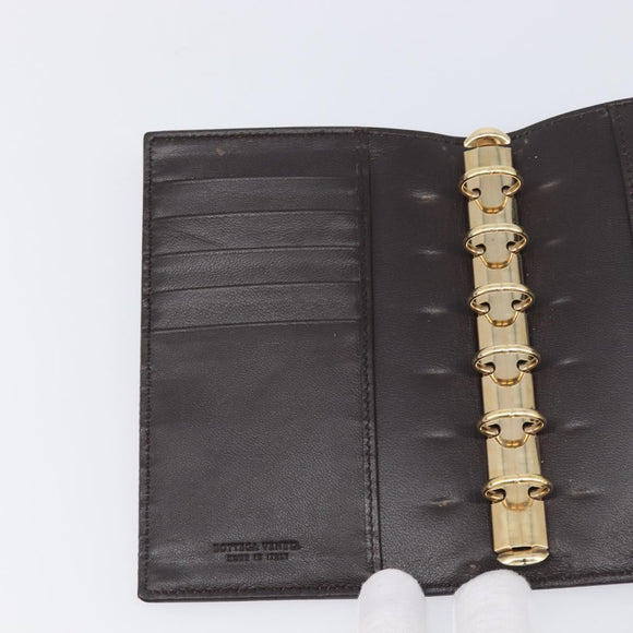 BOTTEGA VENETA INTRECCIATO Day Planner Cover Leather Brown 200901 Auth 200164A