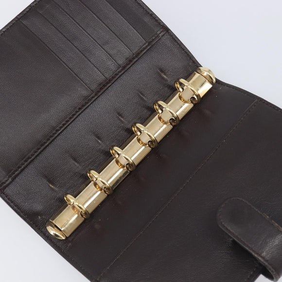 BOTTEGA VENETA INTRECCIATO Day Planner Cover Leather Brown 200901 Auth 200164A