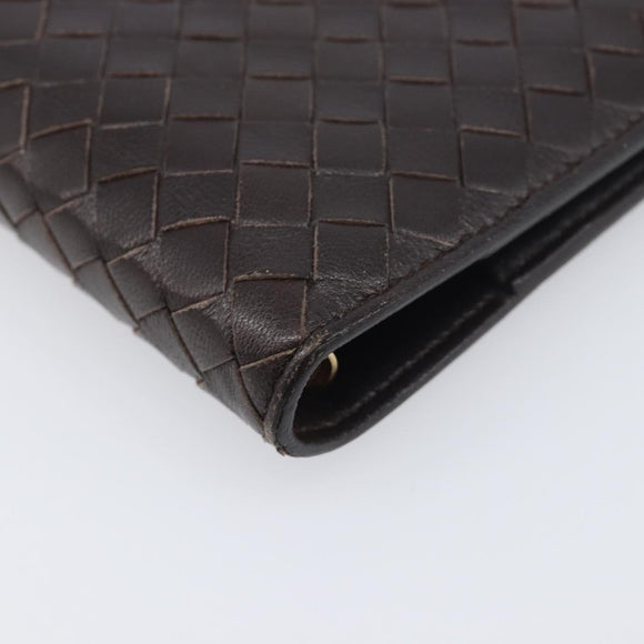 BOTTEGA VENETA INTRECCIATO Day Planner Cover Leather Brown 200901 Auth 200164A