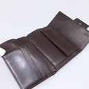 FENDI Zucca Canvas Trifold Wallet Brown Silver 8M0011 Auth 200165A-8