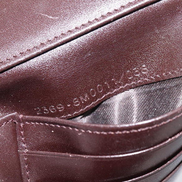 FENDI Zucca Canvas Trifold Wallet Brown Silver 8M0011 Auth 200165A