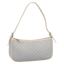CELINE Macadam Canvas Hand Bag Light Blue Silver Auth 200167-1