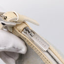 CELINE Macadam Canvas Hand Bag Light Blue Silver Auth 200167-10