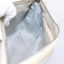 CELINE Macadam Canvas Hand Bag Light Blue Silver Auth 200167-19