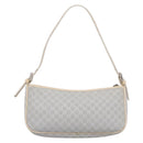 CELINE Macadam Canvas Hand Bag Light Blue Silver Auth 200167-2