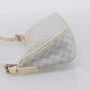 CELINE Macadam Canvas Hand Bag Light Blue Silver Auth 200167-3