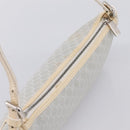 CELINE Macadam Canvas Hand Bag Light Blue Silver Auth 200167-6