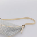 CELINE Macadam Canvas Hand Bag Light Blue Silver Auth 200167-8