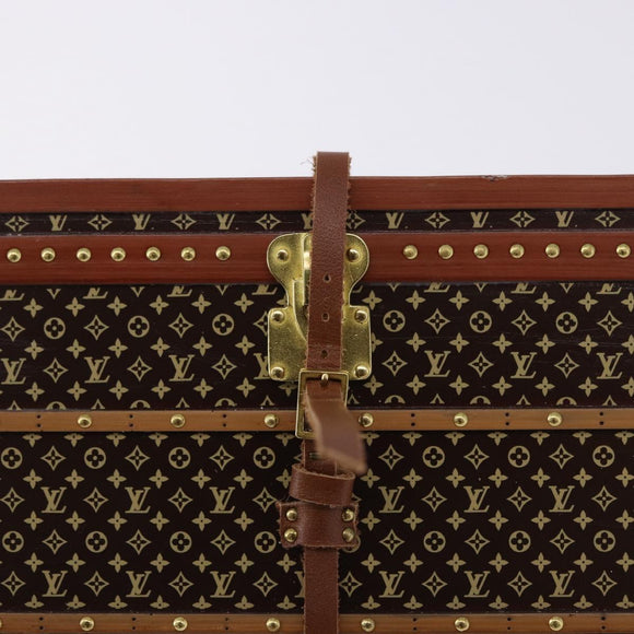 LOUIS VUITTON Monogram Paper Weight Metal Brown Gold Tone M99408 LV Auth 200168V