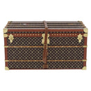 LOUIS VUITTON Monogram Paper Weight Metal Brown Gold Tone M99408 LV Auth 200168V-13