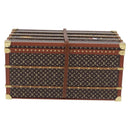 LOUIS VUITTON Monogram Paper Weight Metal Brown Gold Tone M99408 LV Auth 200168V-2