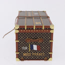 LOUIS VUITTON Monogram Paper Weight Metal Brown Gold Tone M99408 LV Auth 200168V-3