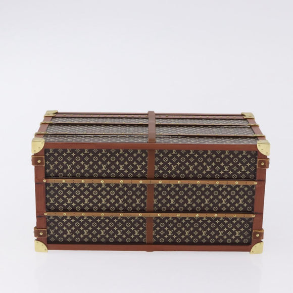 LOUIS VUITTON Monogram Paper Weight Metal Brown Gold Tone M99408 LV Auth 200168V