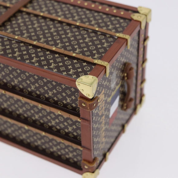 LOUIS VUITTON Monogram Paper Weight Metal Brown Gold Tone M99408 LV Auth 200168V
