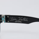 LOUIS VUITTON Charleston Justin Sunglasses Plastic Black Z1244E LV Auth 200174M-9