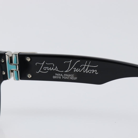 LOUIS VUITTON Charleston Justin Sunglasses Plastic Black Z1244E LV Auth 200174M