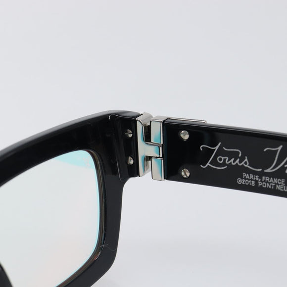 LOUIS VUITTON Charleston Justin Sunglasses Plastic Black Z1244E LV Auth 200174M