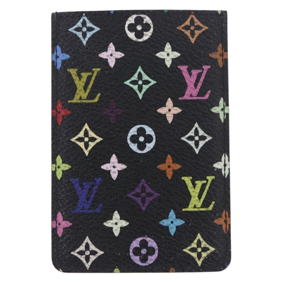 LOUIS VUITTON Monogram Multicolor Etui Miroir Mirror Black M92651 LV Auth 200179