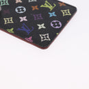 LOUIS VUITTON Monogram Multicolor Etui Miroir Mirror Black M92651 LV Auth 200179-7