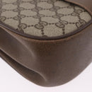 GUCCI GG Supreme Web Sherry Line Shoulder Bag PVC Beige 72 02 024 Auth 200181-10