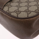 GUCCI GG Supreme Web Sherry Line Shoulder Bag PVC Beige 72 02 024 Auth 200181-11