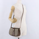GUCCI GG Supreme Web Sherry Line Shoulder Bag PVC Beige 72 02 024 Auth 200181-25