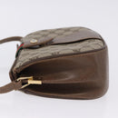 GUCCI GG Supreme Web Sherry Line Shoulder Bag PVC Beige 72 02 024 Auth 200181-5