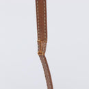 CELINE Macadam Shoulder Bag PVC Leather Brown Gold Tone Auth 200183-10