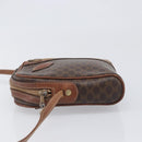 CELINE Macadam Shoulder Bag PVC Leather Brown Gold Tone Auth 200183-5