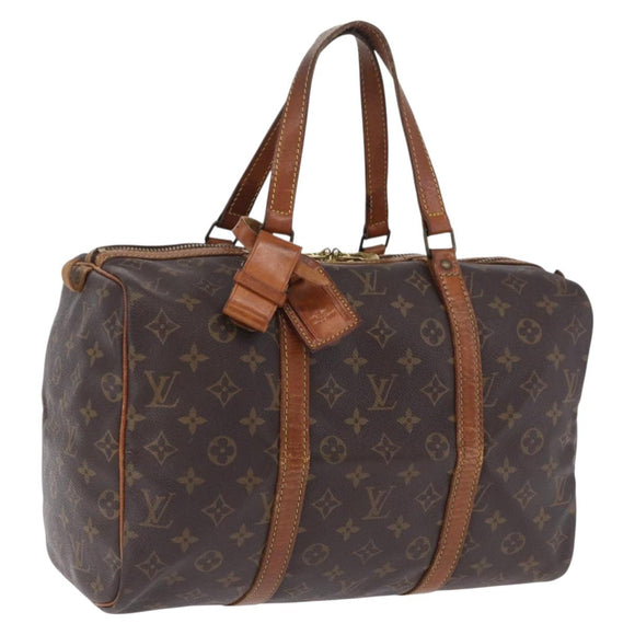 LOUIS VUITTON Monogram Sac Souple 35 Boston Bag M41626 LV Auth 200191
