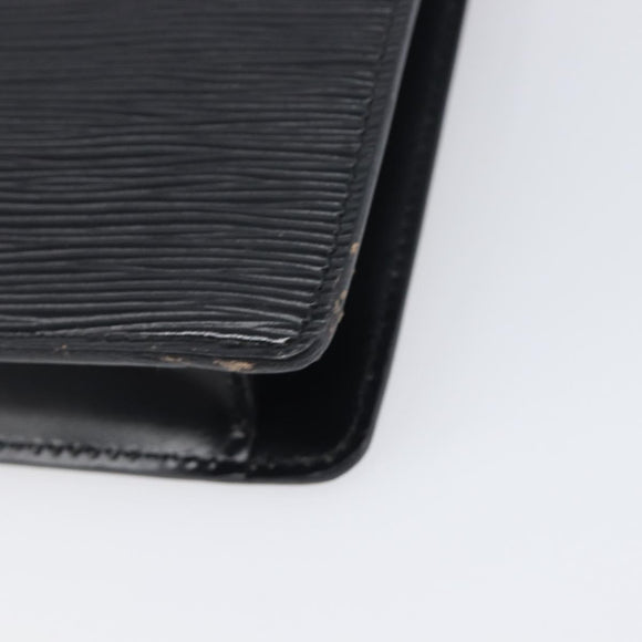 LOUIS VUITTON Epi Montaigne 27 Clutch Bag Black M52652 LV Auth 200196