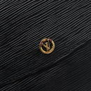 LOUIS VUITTON Epi Montaigne 27 Clutch Bag Black M52652 LV Auth 200196-17