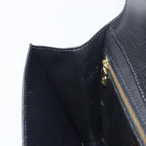 LOUIS VUITTON Epi Montaigne 27 Clutch Bag Black M52652 LV Auth 200196