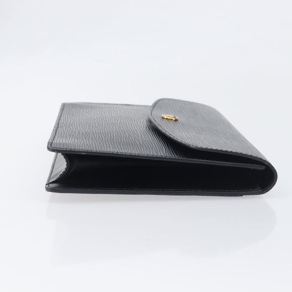 LOUIS VUITTON Epi Montaigne 27 Clutch Bag Black M52652 LV Auth 200196