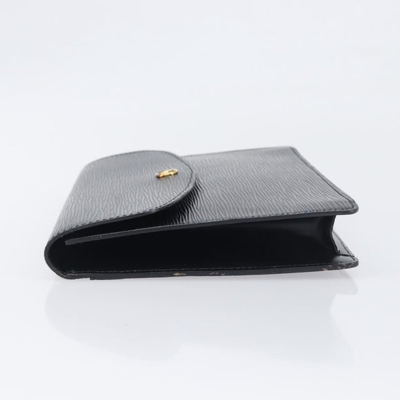 LOUIS VUITTON Epi Montaigne 27 Clutch Bag Black M52652 LV Auth 200196