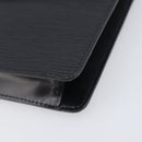 LOUIS VUITTON Epi Montaigne 27 Clutch Bag Black M52652 LV Auth 200196-7