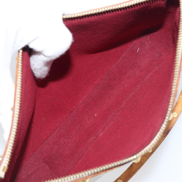 LOUIS VUITTON Monogram Multicolor Pochette Accessoires White M92649 Auth 200197