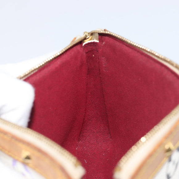 LOUIS VUITTON Monogram Multicolor Pochette Accessoires White M92649 Auth 200197