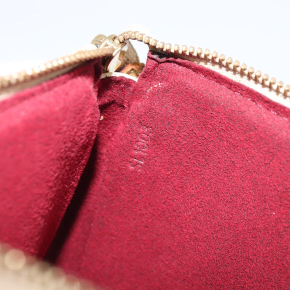 LOUIS VUITTON Monogram Multicolor Pochette Accessoires White M92649 Auth 200197