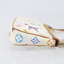 LOUIS VUITTON Monogram Multicolor Pochette Accessoires White M92649 Auth 200197-3