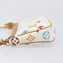 LOUIS VUITTON Monogram Multicolor Pochette Accessoires White M92649 Auth 200197-4