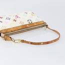 LOUIS VUITTON Monogram Multicolor Pochette Accessoires White M92649 Auth 200197-7