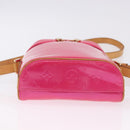 LOUIS VUITTON Monogram Vernis Sullivan Vertical Fuchsia Pink M91259 Auth 200199V-5