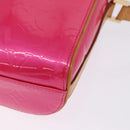 LOUIS VUITTON Monogram Vernis Sullivan Vertical Fuchsia Pink M91259 Auth 200199V-17