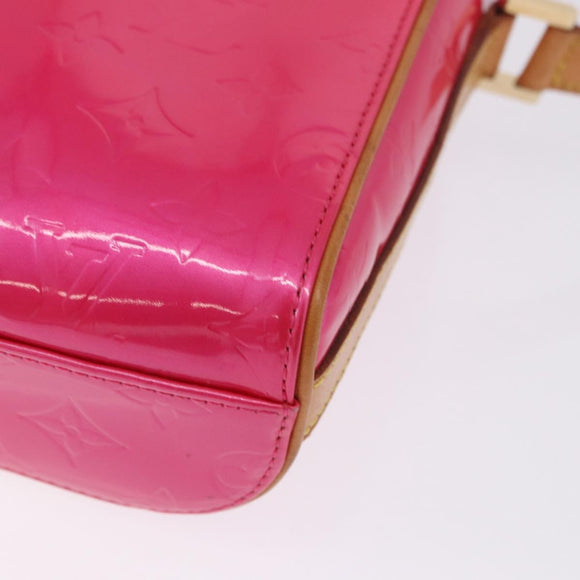 LOUIS VUITTON Monogram Vernis Sullivan Vertical Fuchsia Pink M91259 Auth 200199V