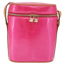 LOUIS VUITTON Monogram Vernis Sullivan Vertical Fuchsia Pink M91259 Auth 200199V-13