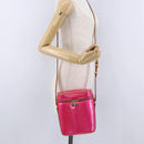 LOUIS VUITTON Monogram Vernis Sullivan Vertical Fuchsia Pink M91259 Auth 200199V-24