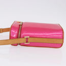 LOUIS VUITTON Monogram Vernis Sullivan Vertical Fuchsia Pink M91259 Auth 200199V-4